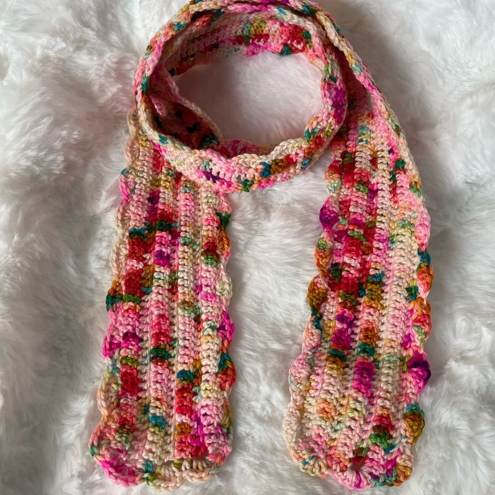 Child sized crochet scarf